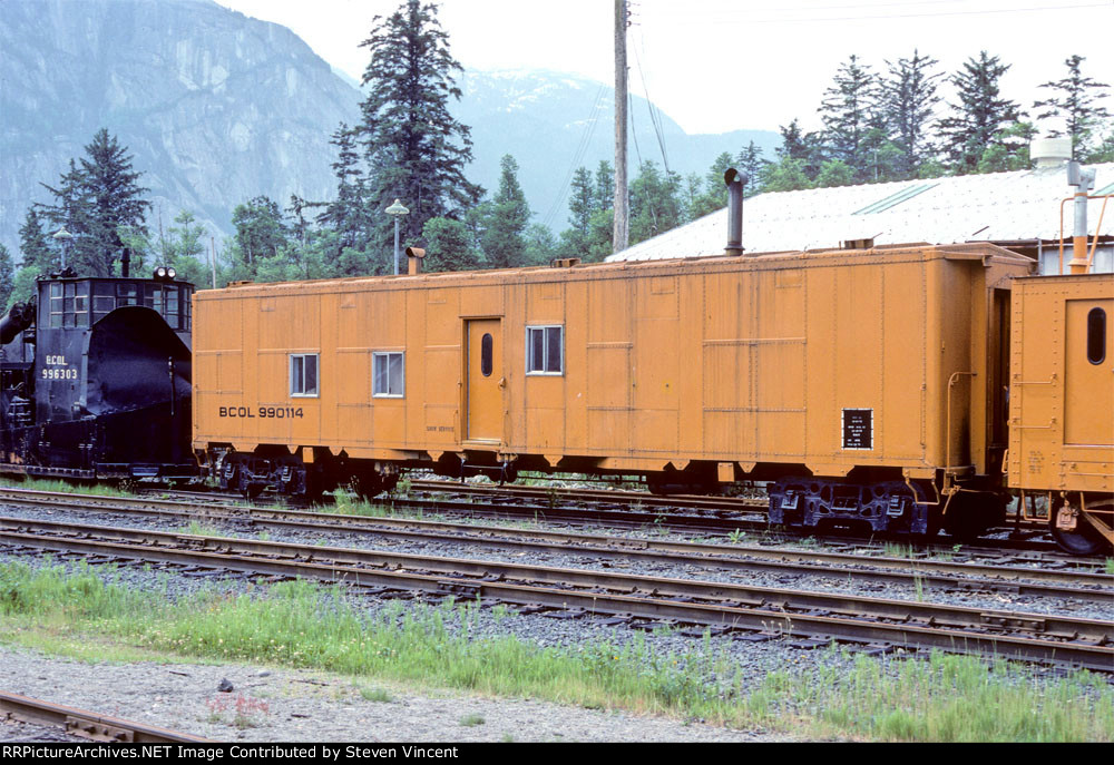 BC Rail snow service bunk car #990114